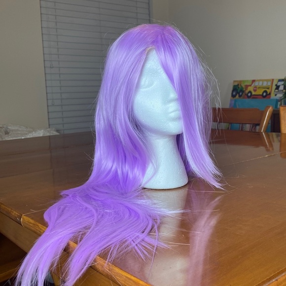 Lavender Herta Cosplay Wig – Long Straight Gradient Purple Hair
